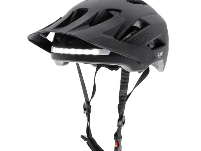 Casca Bicicleta cu lumina fata, spate integrata cu incarcare USB neagra greutate 500 grame