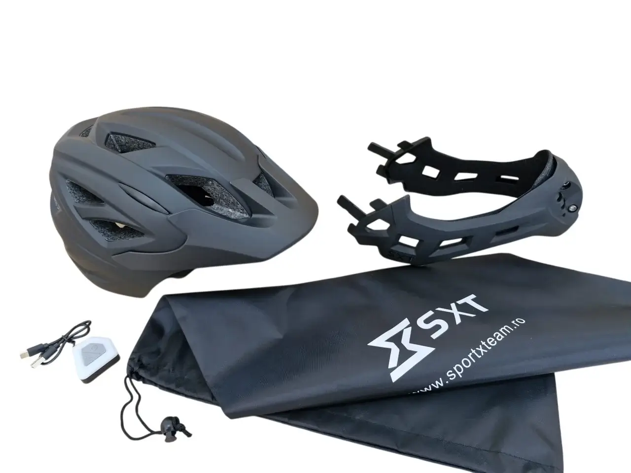Casca full face SXT Verde Casca full face pentru bicicleta