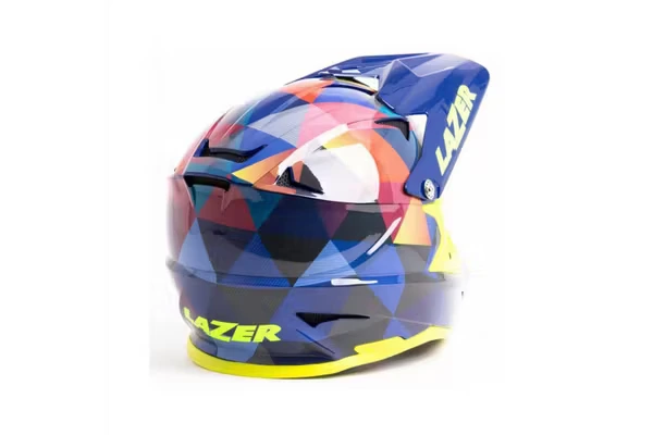 Casca full face gloss colour triangles Lazer Phoenix Design modern și elegant