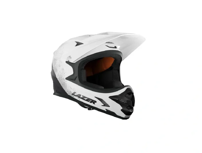 Casca full face matte black white Lazer Pheonix S Casca downhill