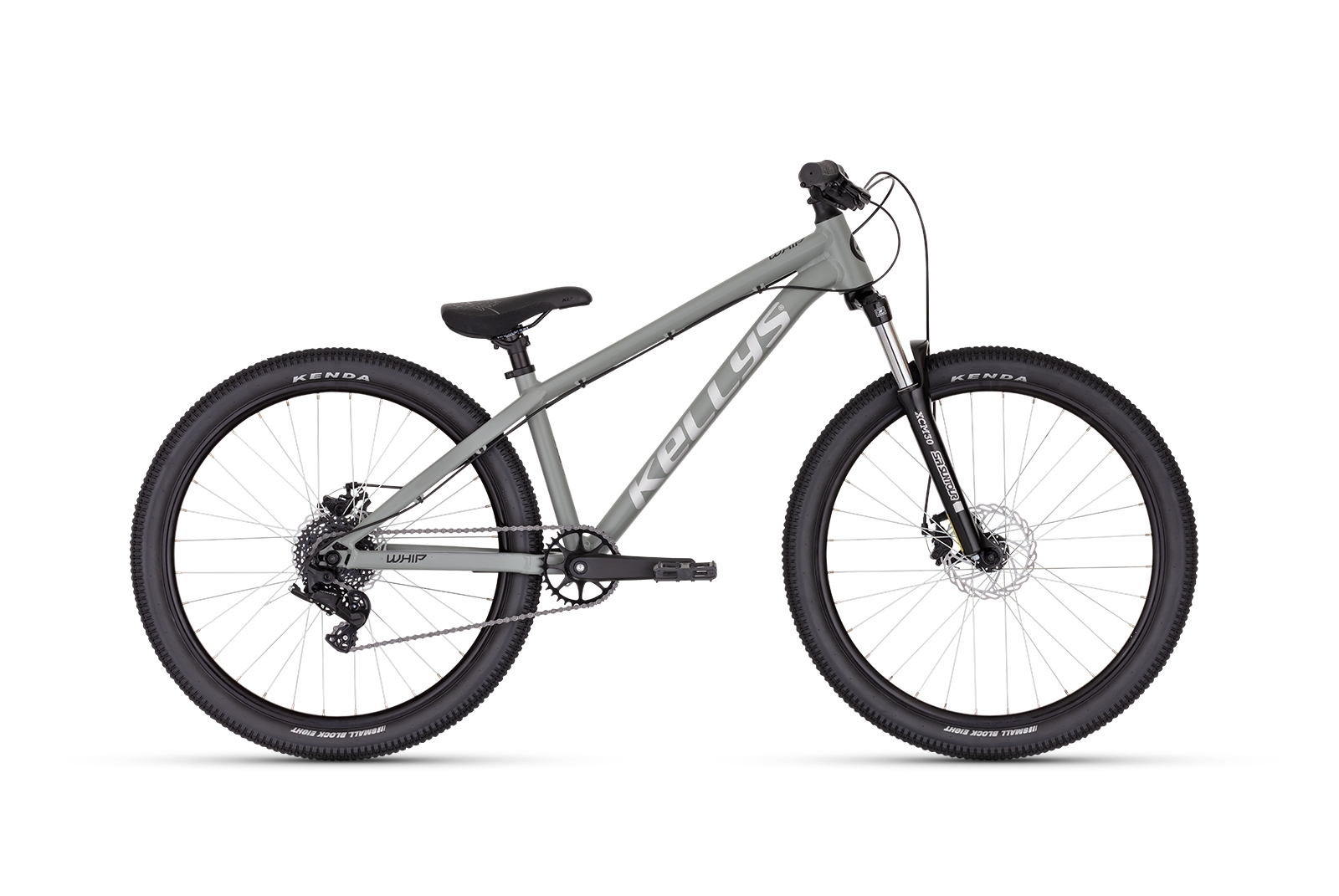 Dirtbike Kellys Whip 10 DX Moonstone Grey 26 inch Furca: SR SUNTOUR XCM DS (26"), 100 mm, coil spring