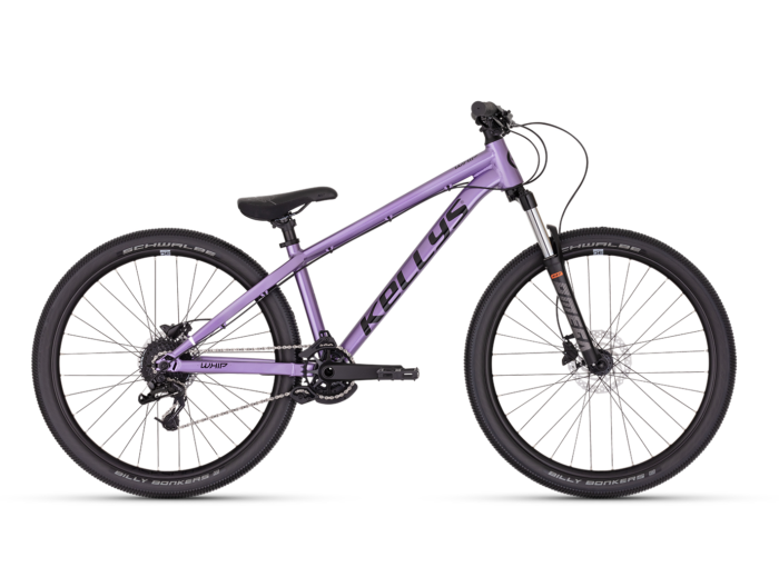 Dirtbike Kellys Whip 50 DX Dusty Purple 26 inch Furca: RST Dirt T (26"), 100 mm, coil spring