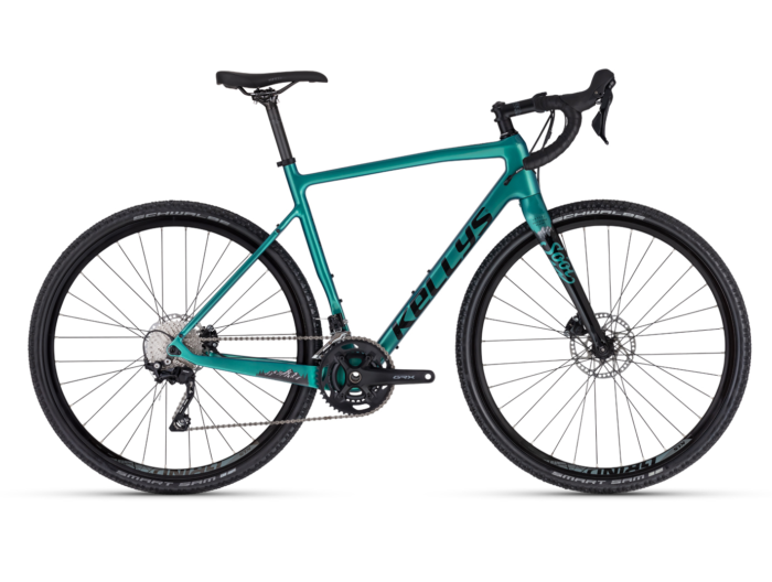 Gravel bike Kellys Soot 80 Furca: KELLYS Carbon Disc, 1.5 tapered steerer / flat mount disc brake / 12 mm thru axle