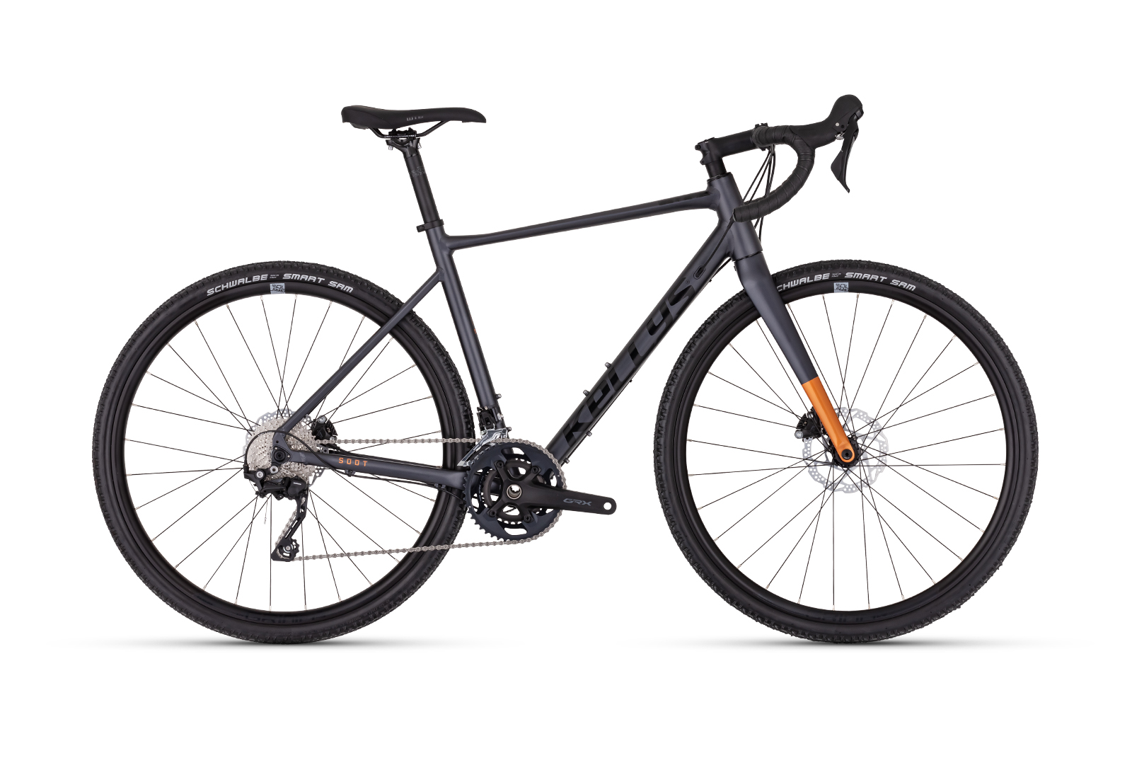Gravel bike Kellys Soot X50 Graphite Grey Schimbator spate: SHIMANO GRX RX400 (direct mount)