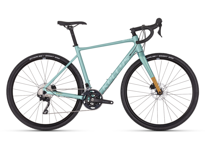 Gravel bike Kellys Soot X50 Mineral Teal Schimbator spate: SHIMANO GRX RX400 (direct mount)