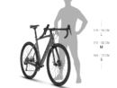 Gravel bike Kellys Soot X80 Desert Brown Cadru: KELLYS Gravel Concept Carbon Disc / tapered HT, flat mount, internal routing / 12 mm thru axle