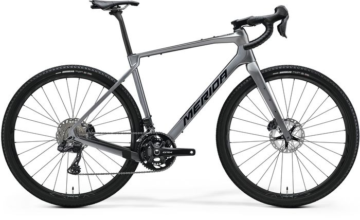 Gravel bike Merida SILEX 8000 M Gun metal grey Schimbator spate: Shimano GRX825 Di2