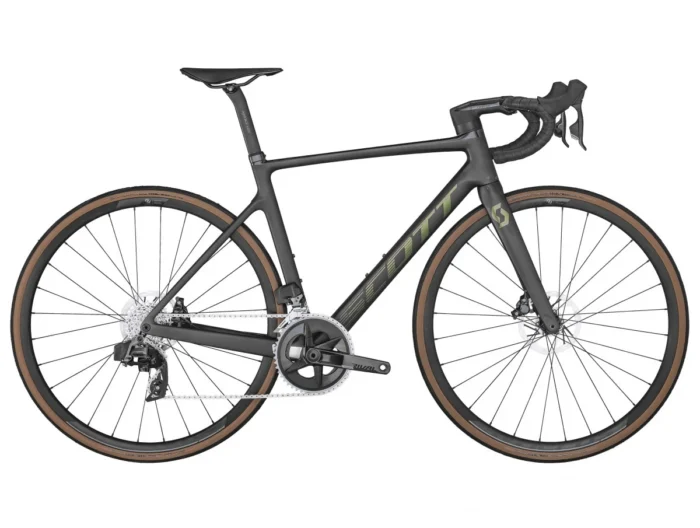 Gravel bike de carbon Scott Addict RC 30 Raw Carbon Schimbatoare SRAM RIVAL eTap AXS 24 viteze