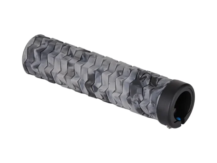 Mansoane Bicicleta Single LockOn gri negru Kellys Poison Greutate 119g