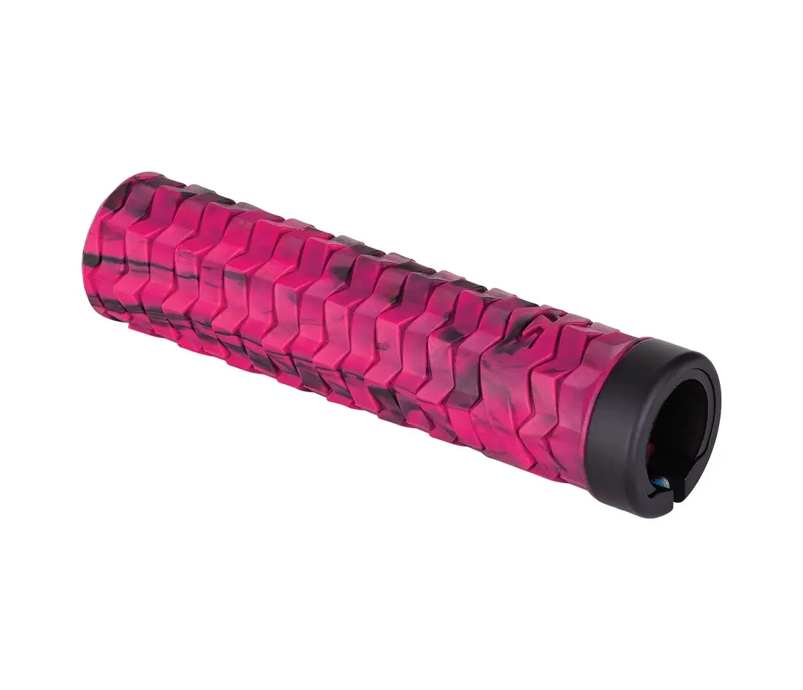 Mansoane Bicicleta Single LockOn roz negru Kellys Poison Greutate 119g
