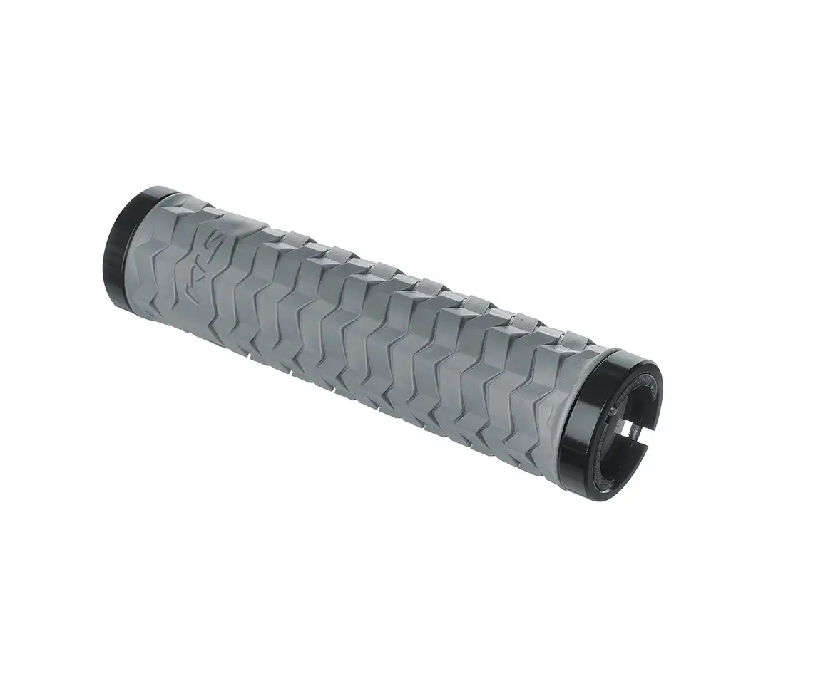 Mansoane bicicleta LockOn rhino grey Kellys Poison, mansoane mtb.