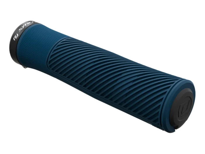 Mansoane bicicleta Single LockOn albastru inchis Syncros XC Lungime 136.5mm