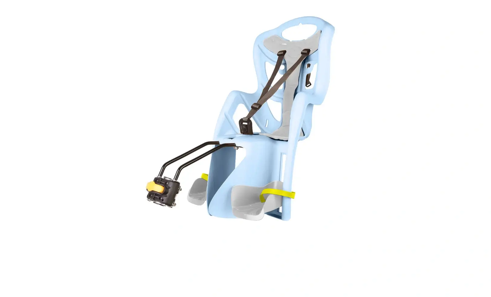 Scaun copil bicicleta albastru deschis Bikefun Pepe prindere cadru scaun pentru copii