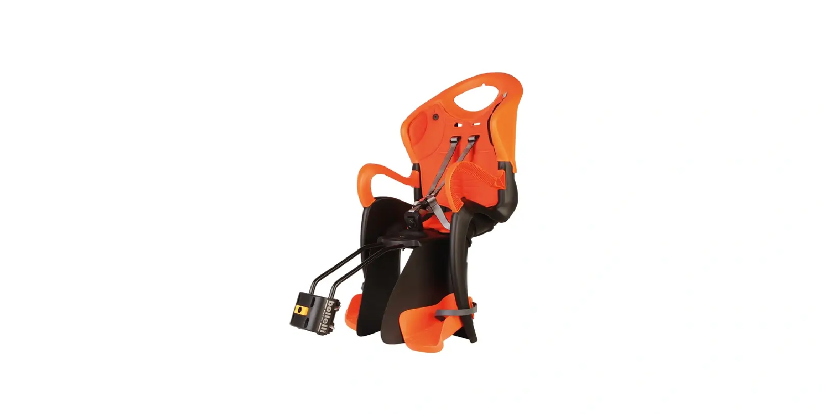 Scaun copil bicicleta portocaliu Bikefun Tiger Relax prindere cadru scaun pentru copii