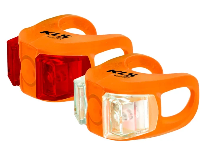 Set lumini bicicleta KLS Twins orange set lumini bicicleta